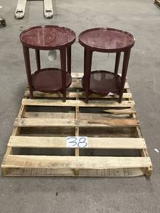 lot 38 image: Two End Tables