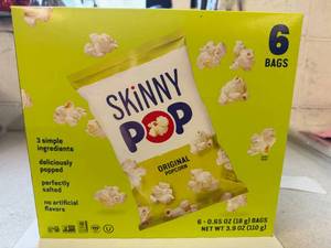 lot 11 image: 3Boxes of 6x .65oz Bags Skinny Pop-Orignal