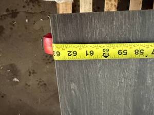 lot 34 image: Large Desk GrayBrown- 63 Long, 32 Wide, 30 High