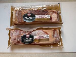 lot 54 image: 2x1lbHormel Natural Choice Thick Cut Uncured Bacon