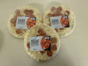 lot 197 image: 3x 1.87lbs Rising Crust Pepperoni Pizza