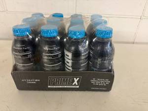 lot 96 image: 12x 16.90z PrimeX Blue (Cherry Freeze-per Google Search)