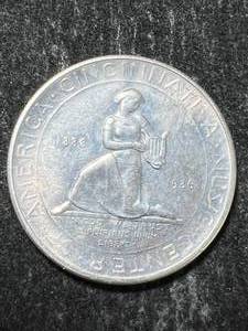 lot 12 image: 1936-S US CINCINNATI COMMEM HALF DOLLAR