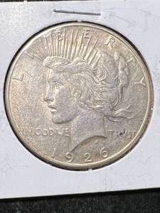 lot 48 image: 1926-S US PEACE SILVER DOLLAR