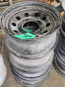 FOUR WOLF STEEL WHEELS