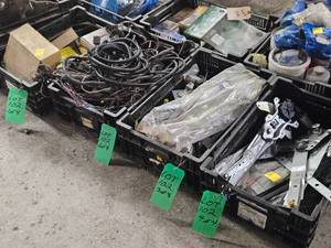 4 CRATES WIRING, DOORS, MISC. COMPONENTS AND PARTS