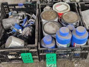 TWO CRATES HALF RESTORATION SUPPLIES