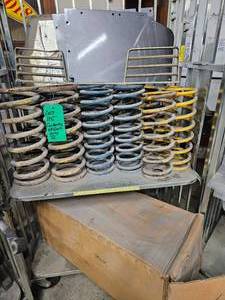 CONTENTS OF ENTIRE RACK ONLY - BULKHEAD REPAIR, FUEL TANK, FLOOR PAN SECTIONS, SPRINGS.