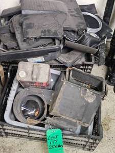 2 CRATES OF INTERIOR AND WEATHERPROOFING COMPONENTS