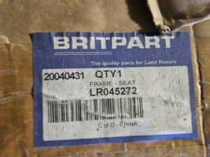 THREE BRITPART SEAT FRAMES NEW IN BOX