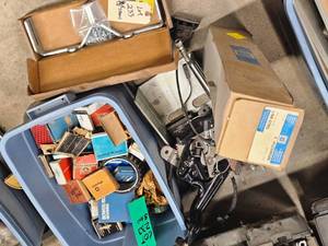 NEW GM &amp DELCO BEARINGS, INTERIOR DOOR COMPONENTS AND AIRBAG FIXTURE BRACKET.