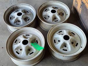 FOUR WHEELS - WHITE PAINT - USED