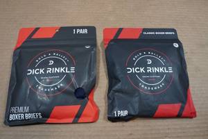 lot 22 image: 2 Dick Rinkle Mens Boxer Briefs - Large