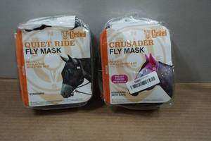 lot 29 image: Cashel Quiet Ride & Crusader Fly Masks - Horse
