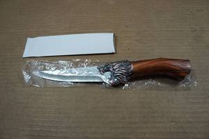 lot 98 image: Carbon Steel Lion Head Knife