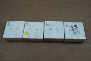 lot 109 image: 4 Apple USB-C Woven 1m Charging Cables