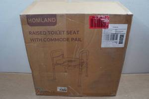 lot 113 image: Homland Raised Toilet Seat with Commode Pail