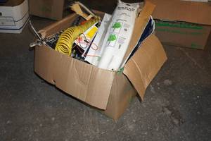 lot 142 image: Assorted Hardware - Sockets, Air Hose, Clamps