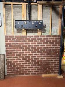 lot 82 image: 5 Sheets of Faux Brick Wall Panels