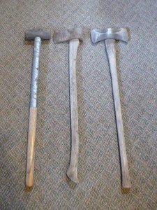 lot 55 image: 2 Axes and Sledge Hammer