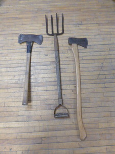 lot 76 image: Axes and Hay Fork
