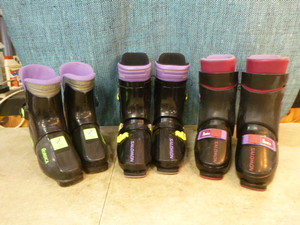 lot 112 image: 3 Pair of Womens Downhill Ski Boots