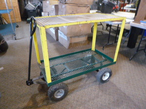 lot 140 image: Homemade Garden Cart