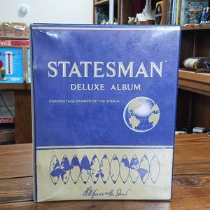 lot 42 image: Harris and Co (USA) Statesman Deluxe Stamp Collectors Album � partially full of stamps, many unused and many postmarked