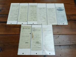 lot 43 image: Lot of Vintage Minnesota Farm Contracts - Contracts for Deed � Warranty Deeds Circa early 1900s � In Protective Sleeves