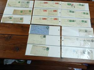 lot 45 image: Lot of Vintage Penacene Oil � The oil thats all oil, best light on Earth Circa 1914 � Airmail postcards 1950s � 1895 Postcards � In Protective Sleeves