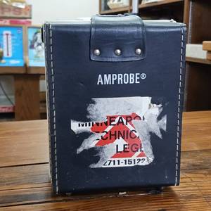 lot 49 image: AC Ammeter Vintage Amprobe Recorder (on paper � not digital) � Extra roll of paper � with case