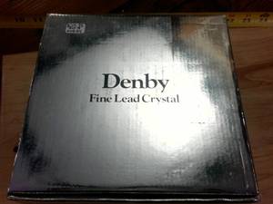 lot 91 image: Set of 4 Denby Fine Lead Crystal 3 inch glasses