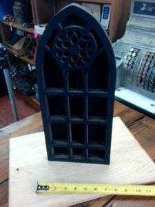 lot 156 image: 16 inch tall Wall Hanging Trinket Display Memory Box