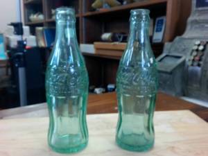 lot 158 image: Two Vintage Coke Bottles � Virginia Mn � Black River Falls Wi