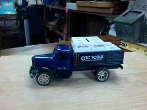 lot 167 image: OTC Tools Metal Toy Truck Piggy Bank