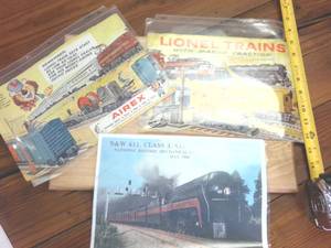 lot 234 image: Lionel Train Vintage ad � plus Airex and 1984 Landmark