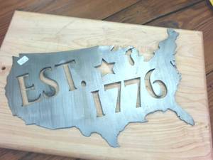 lot 237 image: Heavy Gauge Metal Cut Out Wall Hanger 1776