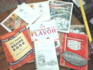 lot 279 image: Large Collection of Vintage Cookbooks  -  1951 Intl Food and Home Show � Time Life � Brooklyn Park