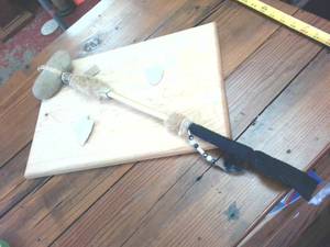 lot 297 image: Native American Stone Tool and Knapped piece