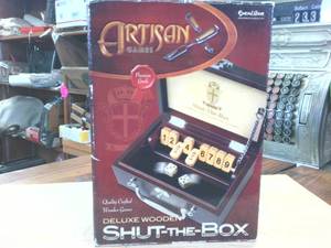 lot 299 image: Nicely Crafted Deluxe Wooden PUB Game SHUT-the-Box