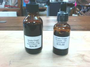 lot 324 image: 2 bottles of Simply Chaga Tincture