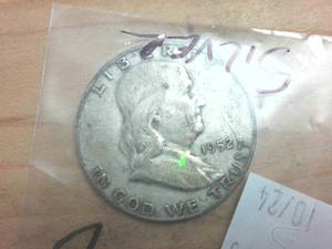 lot 349 image: 1952 Silver Franklin Half Dollar