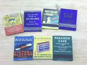 lot 372 image: Vintage Matchbooks like Restrums Phone 43 � now how old is that one