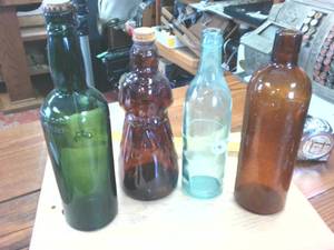 lot 378 image: Lot of Vintage Bottles   - notably The Duffy Malt Whisky Company and Aunt Jemima