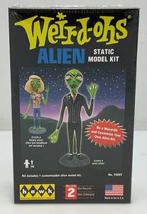 lot 1 image: Vintage Hawk Brand Weird-Ohs Alien Static Model Kit (Factory Sealed)