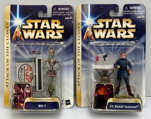 lot 5 image: 2003 STAR WARS Attack Of The Clones Ep2 Gold Series Action Figures (New Old Stock)