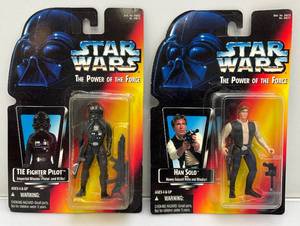 lot 18 image: 1995 STAR WARS Power Of The Force Action Figures (New Old Stock)