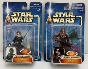 lot 45 image: 2002 STAR WARS Empire Strikes Back Ep2 Gold Series Action Figures (New Old Stock)
