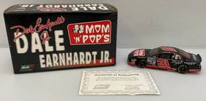 lot 52 image: Vintage Rivell Collection 124 Scale NASCAR Die Cast #31  MOM N POPS  Car Dale Earnhardt Jr. In Original Box