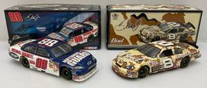 lot 58 image: Vintage Action And Drivers Select Brand 124 Scale Die Cast NASCAR Models Dale Earnhardt Jr #8 And #88 Cars In Original Boxes